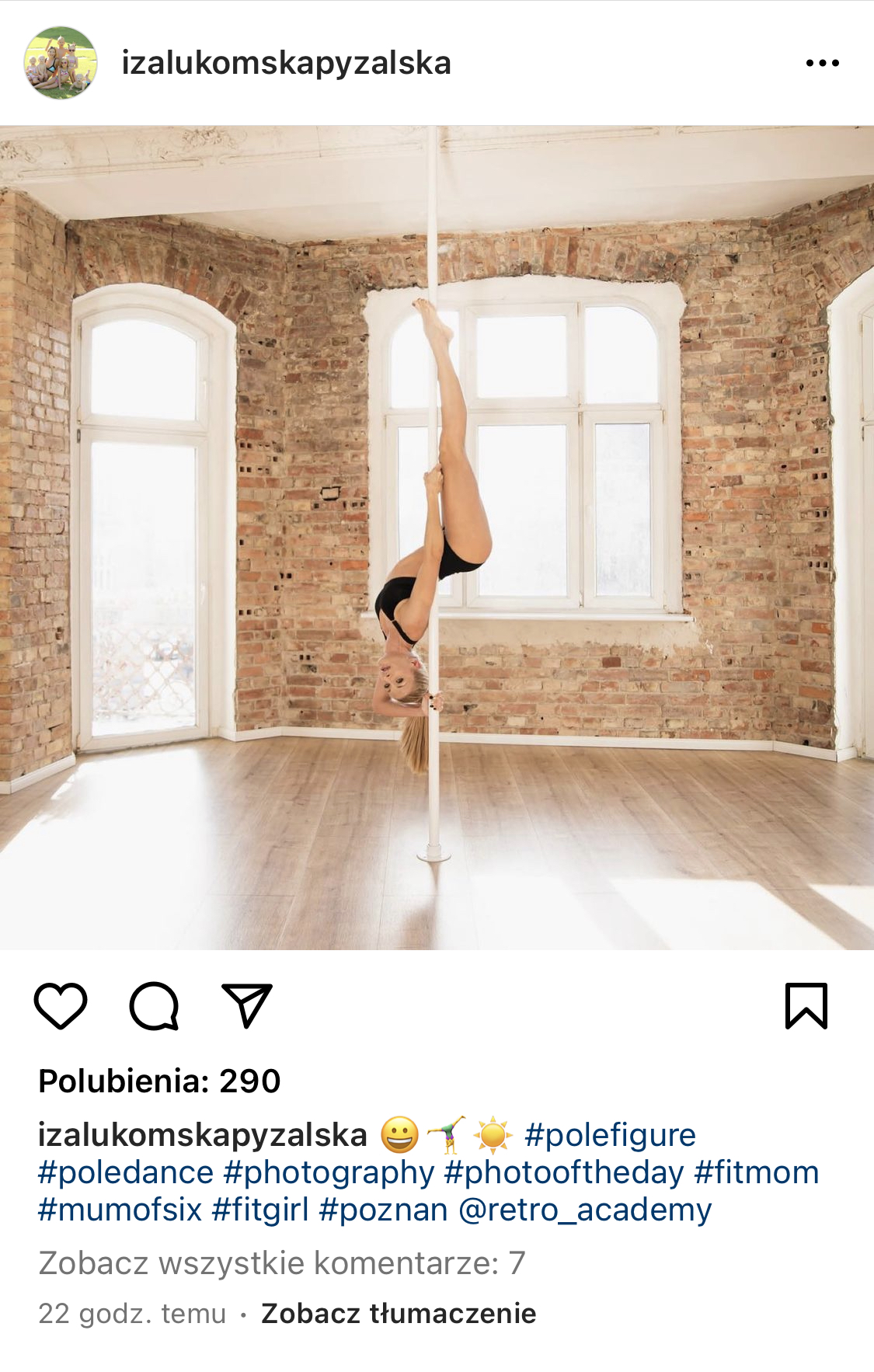 Screen Instagram Izabella Łukomska-Pyżalska