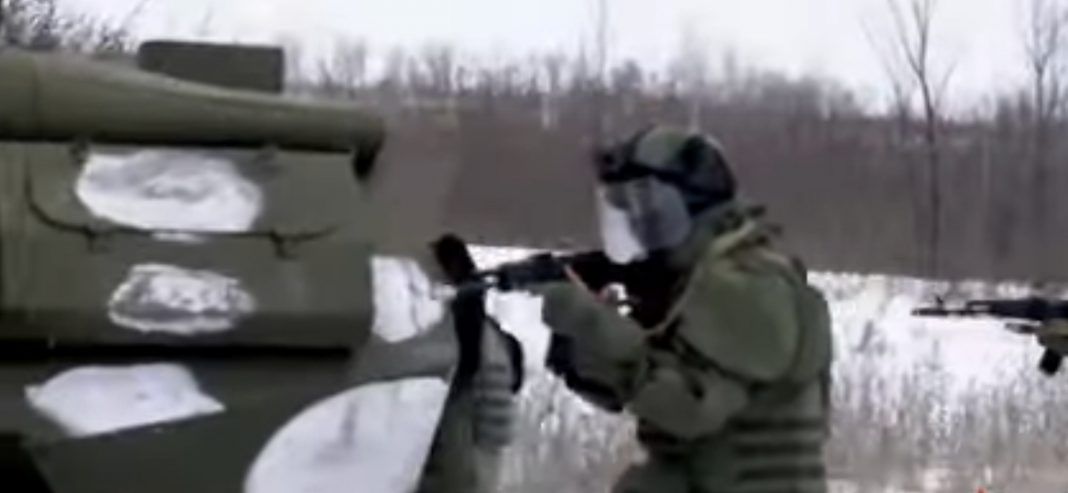 Rosyjskie wojsko podczas ćwiczeń