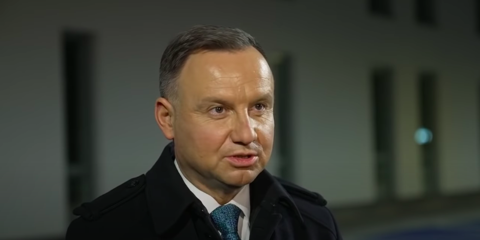 Andrzej Duda podczas wywiadu